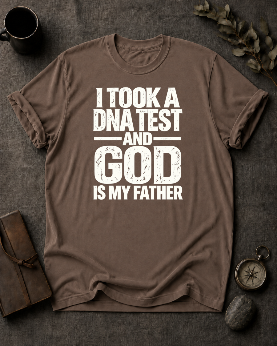 God My Father Christian T-Shirt - Espresso Comfort Colors 1717