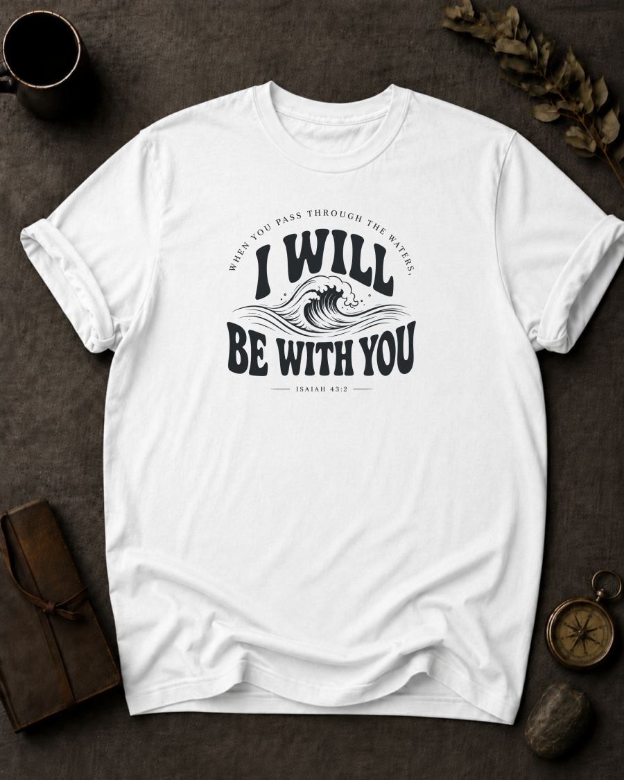 I Will Be With You | Isaiah 43:2 Christian T-Shirt