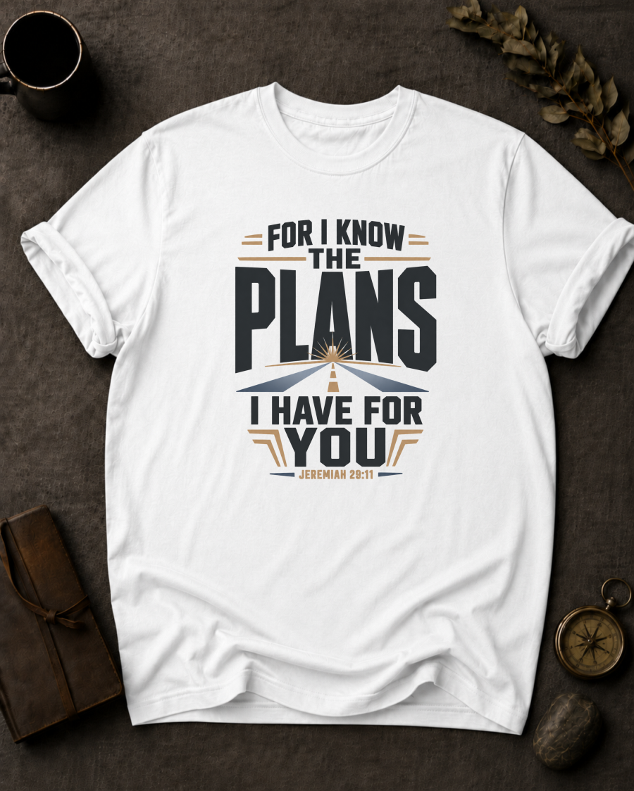 For I Know The Plans I Have For You | Jeremiah 29:11 Christian T-Shirt