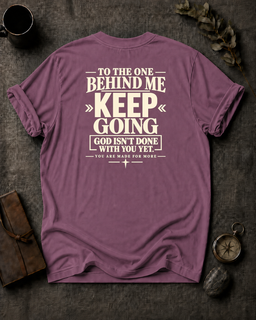 Keep Going Christian T-Shirt - Berry Comfort Colors 1717