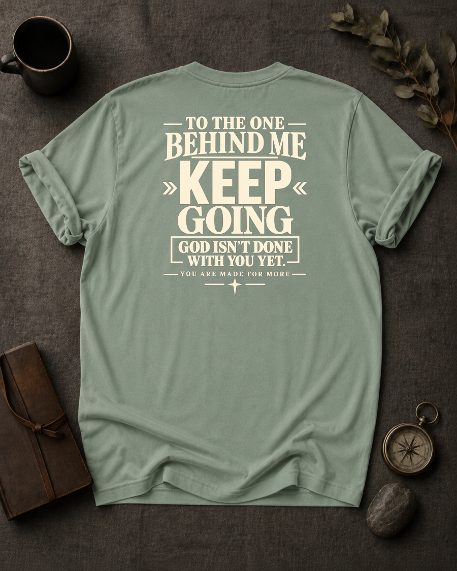 Keep Going Christian T-Shirt - Bay Comfort Colors 1717