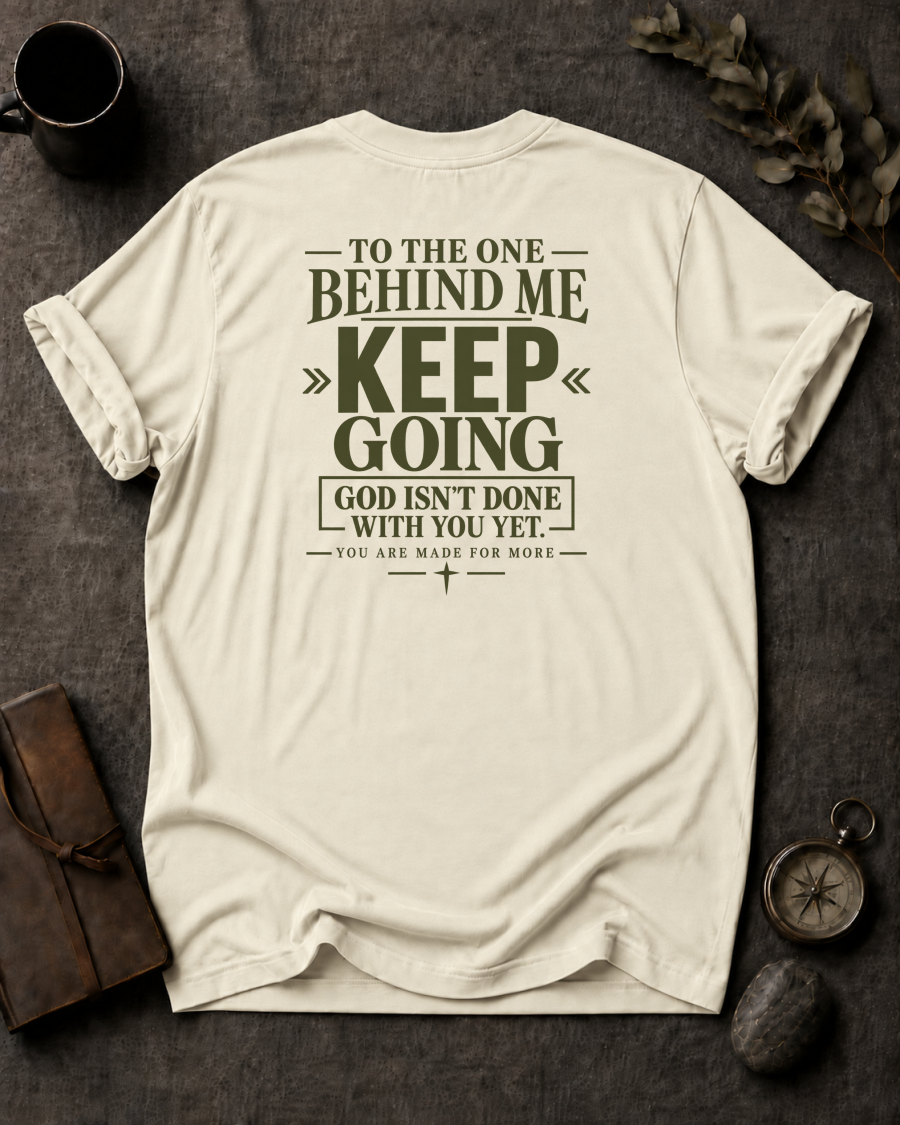 Keep Going Christian T-Shirt - Ivory Comfort Colors 1717