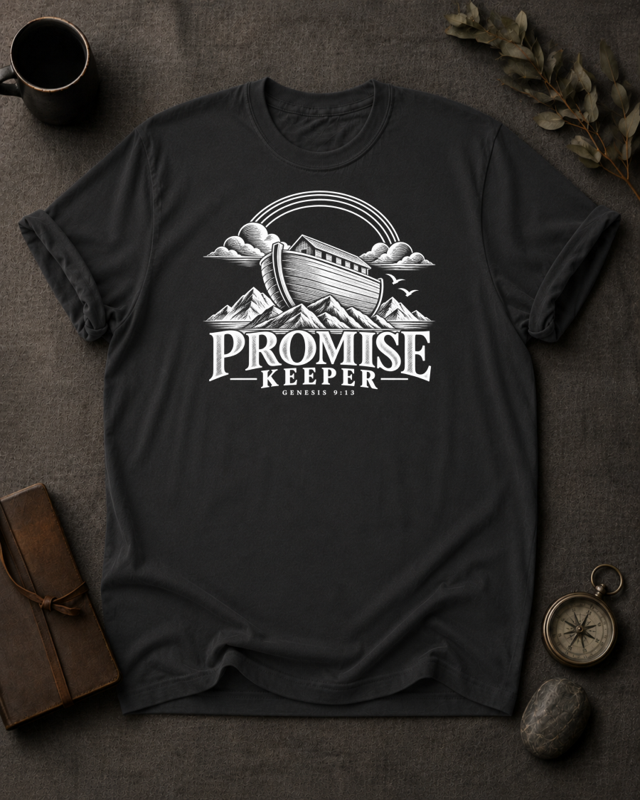 Promise Keeper Christian T-Shirt - Black Comfort Colors 1717