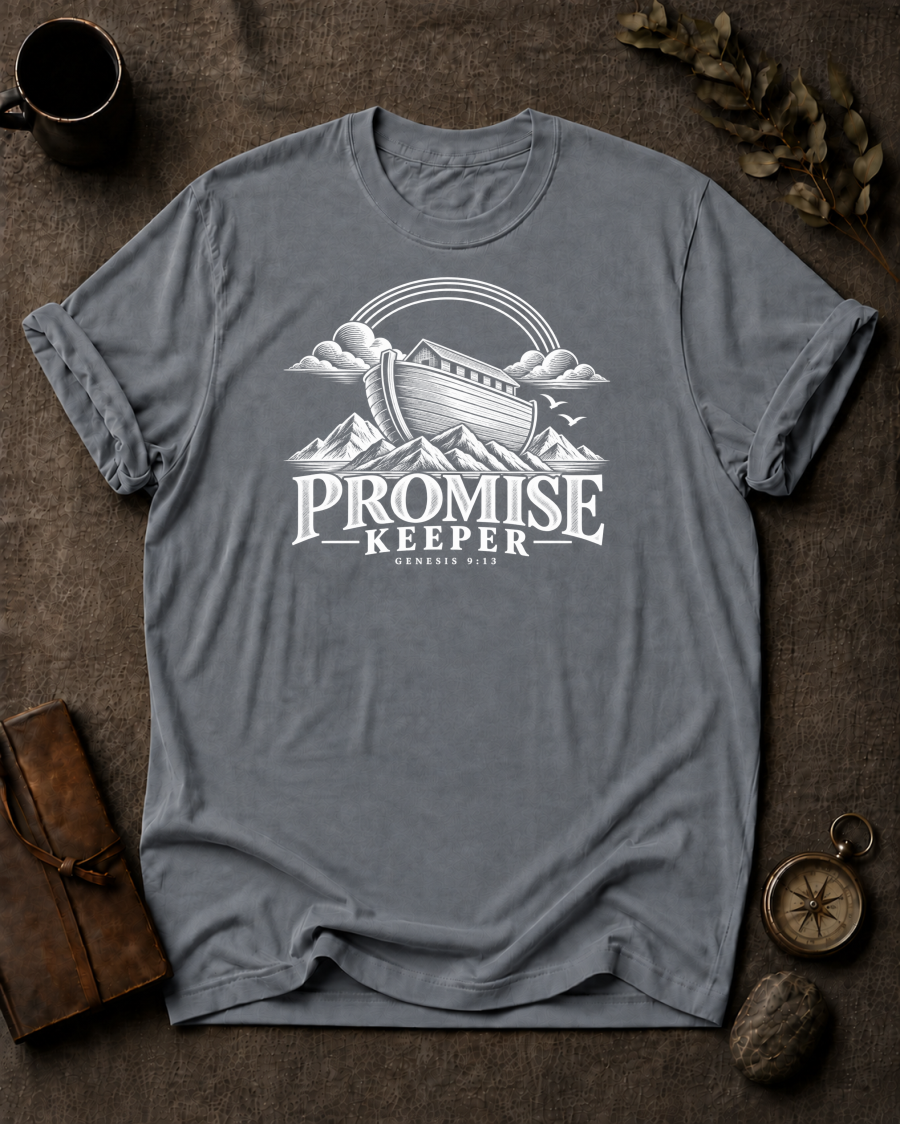 Promise Keeper Christian T-Shirt - Granite Comfort Colors 1717