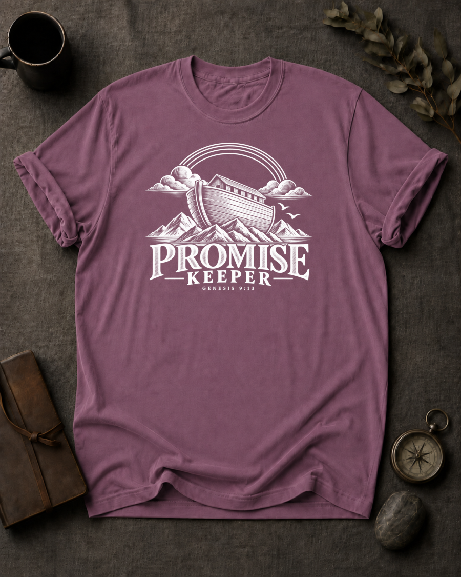 Promise Keeper Christian T-Shirt - Berry Comfort Colors 1717