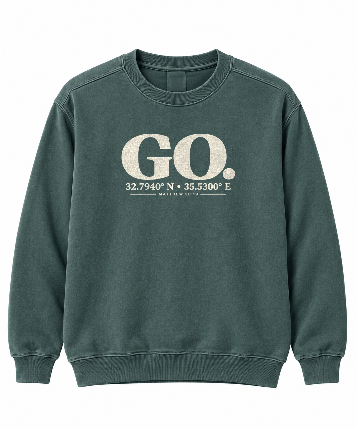 Matthew 28:19 Go and make disciples faith-based sweatshirt - To His Glory Club