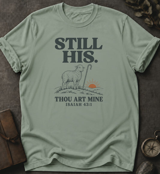 Still His Christian T-Shirt in Bay - Comfort Colors 1717 | To His Glory Club