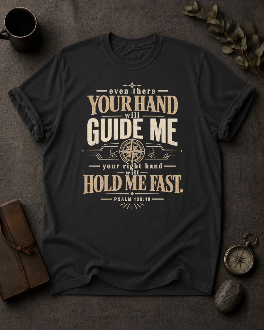 Your Hand (Even There) Christian T-Shirt in Black - Comfort Colors 1717