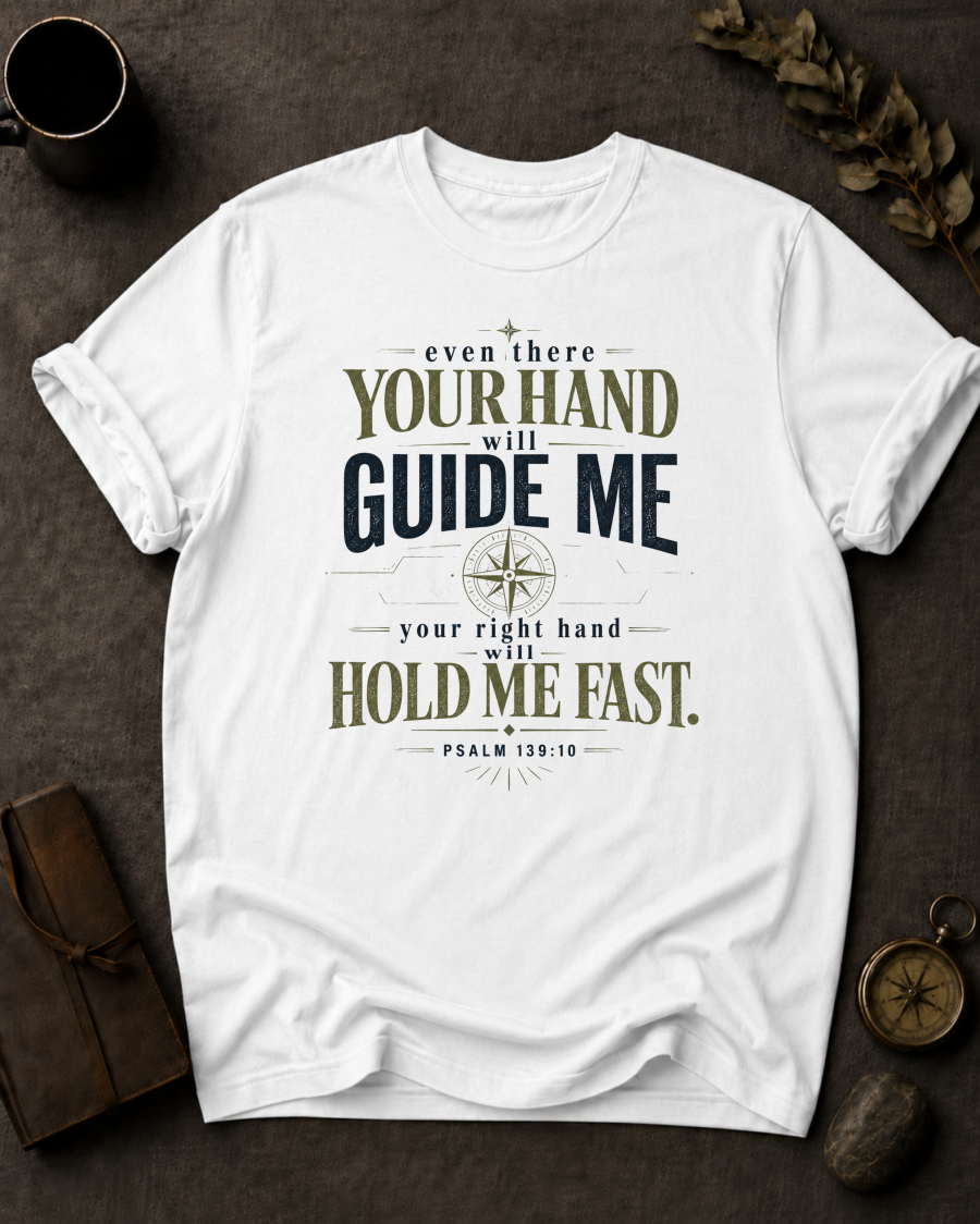 Your Hand (Even There) Christian T-Shirt in White - Comfort Colors 1717