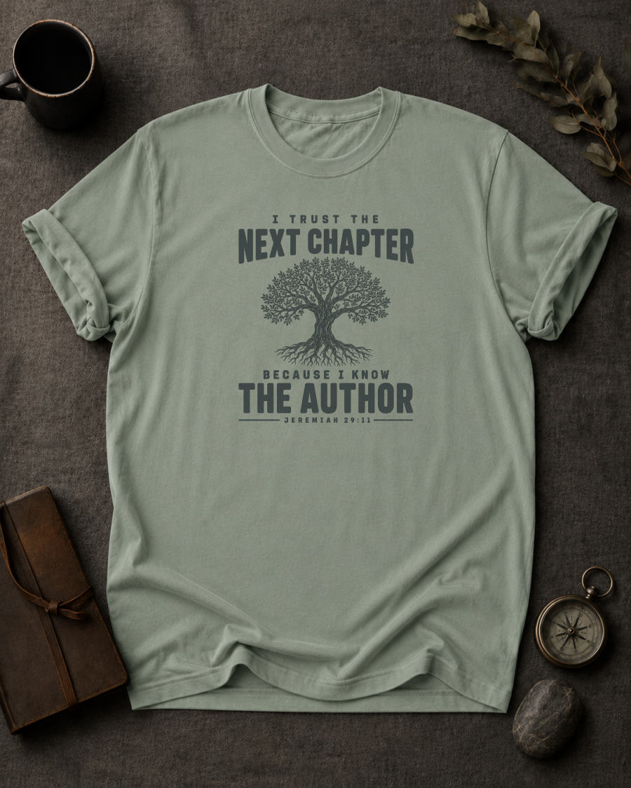 I Trust the Next Chapter Comfort Colors 1717 — Jeremiah 29:11 t-shirt bay