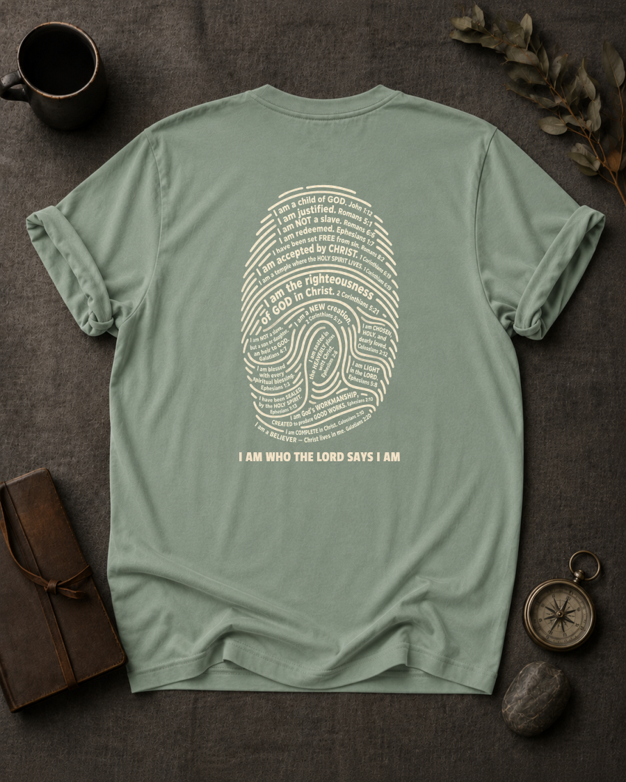 I Am Who The Lord Says I Am | Full-Back Christian T-Shirt