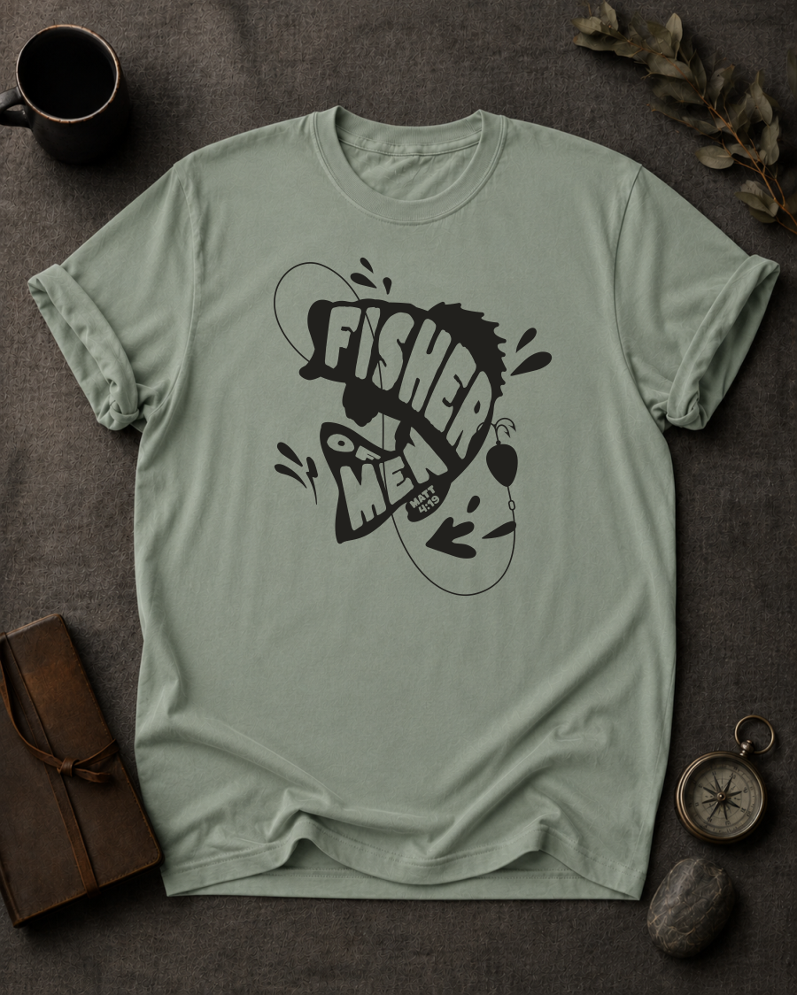 Fisher of Men Comfort Colors 1717 — Matthew 4:19 t-shirt Bay