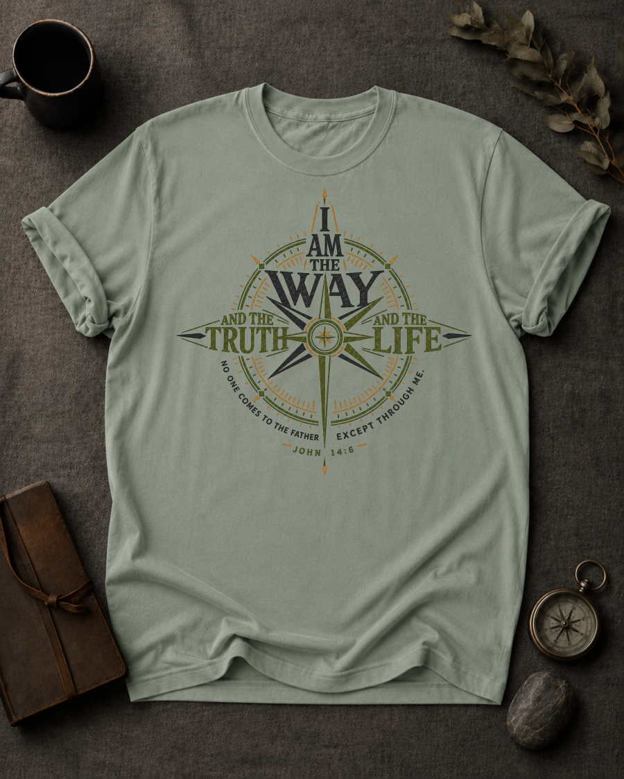 The Way Christian T-Shirt in Bay - Comfort Colors 1717