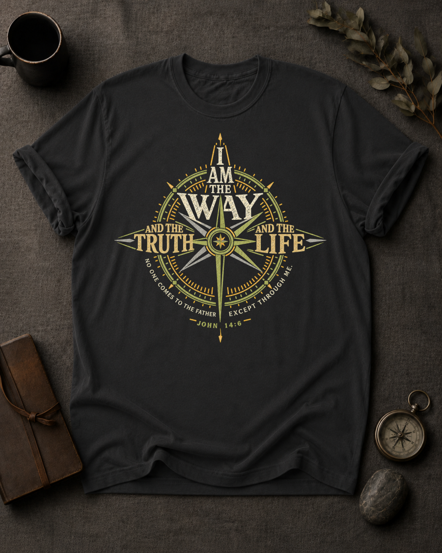 The Way Christian T-Shirt in Black - Comfort Colors 1717
