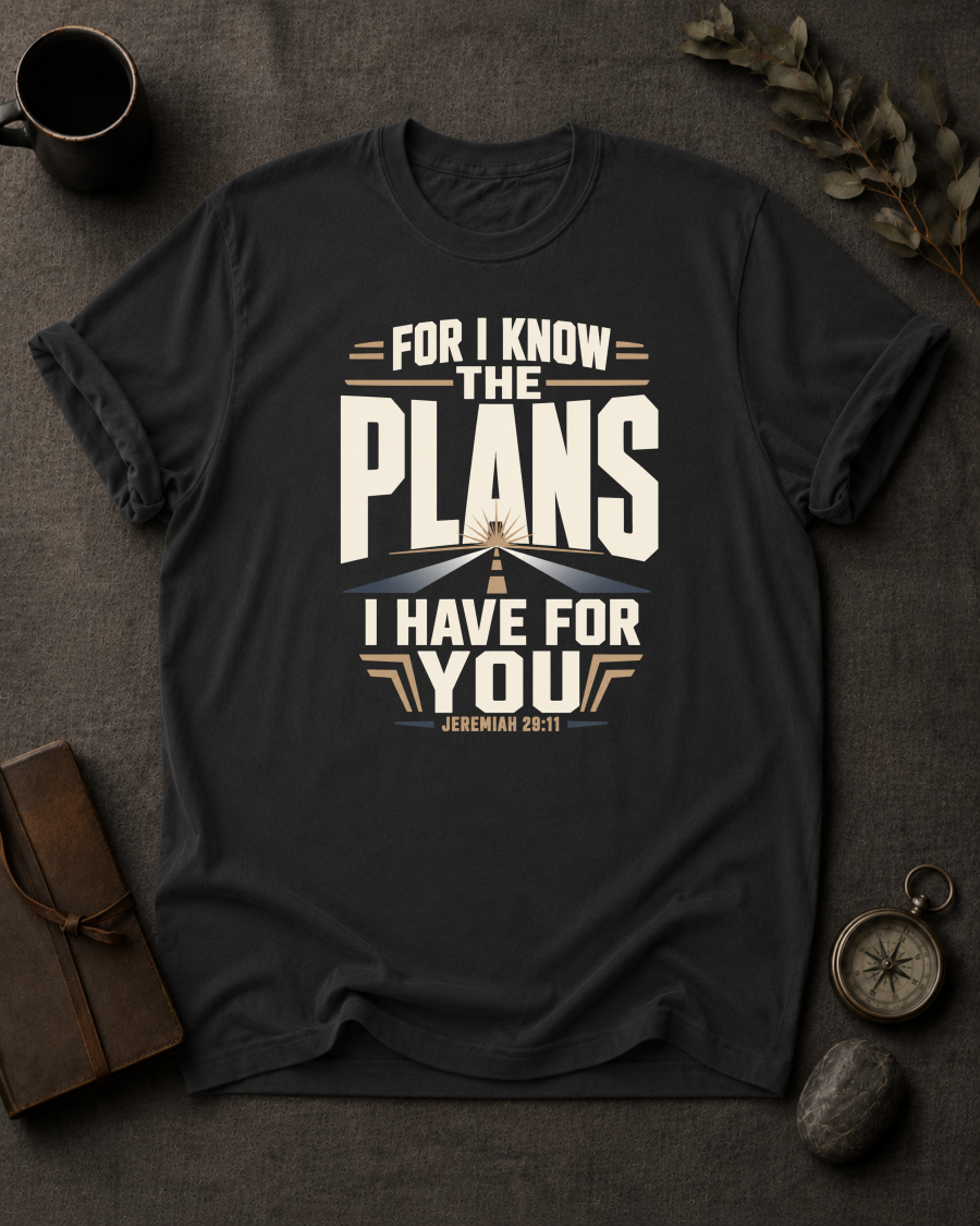 For I Know The Plans I Have For You | Jeremiah 29:11 Christian T-Shirt