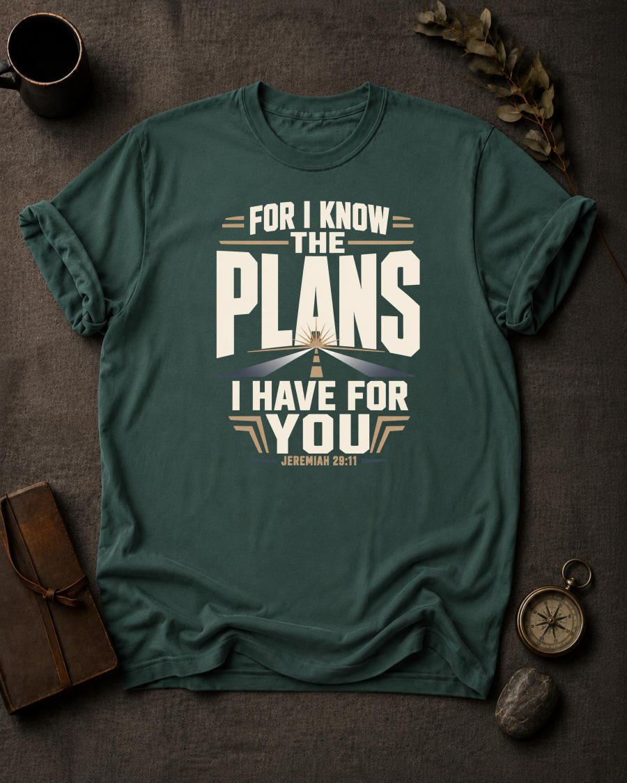 For I Know The Plans I Have For You | Jeremiah 29:11 Christian T-Shirt