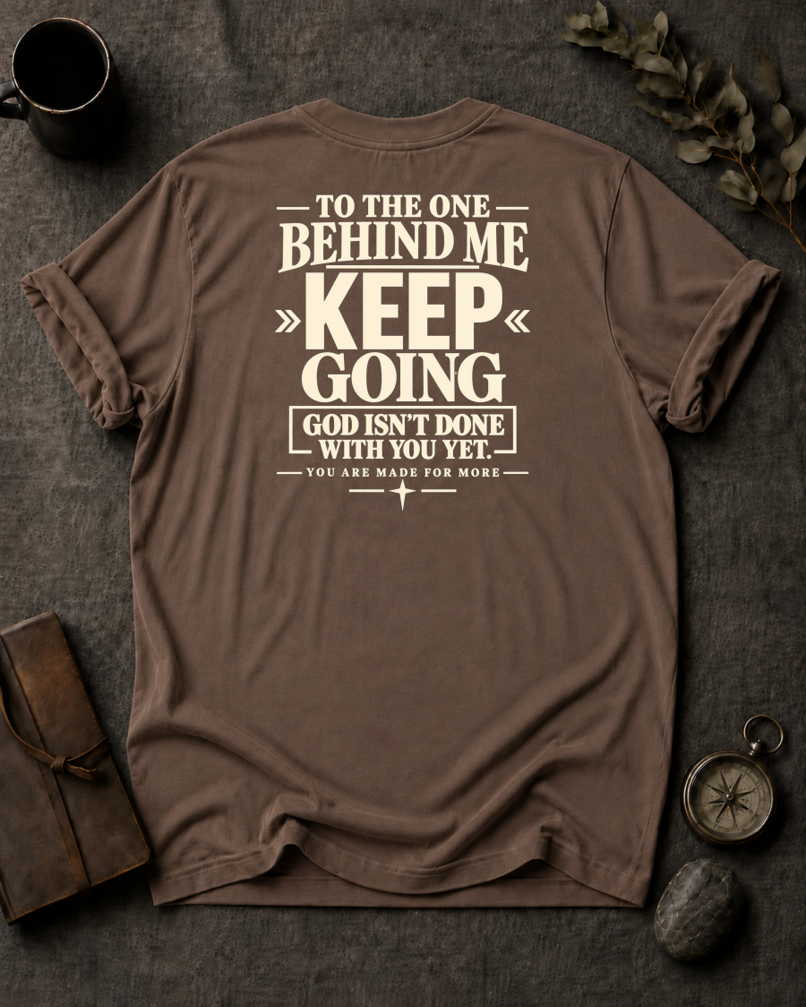 Keep Going Christian T-Shirt - Espresso Comfort Colors 1717