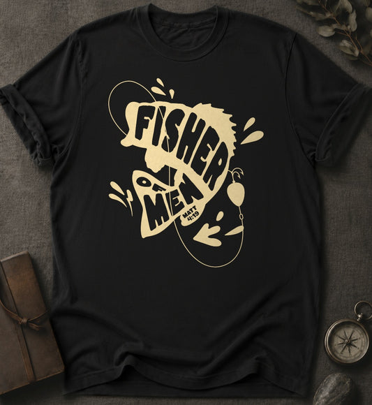Fisher of Men Christian T-Shirt in Black - Comfort Colors 1717 | To His Glory Club