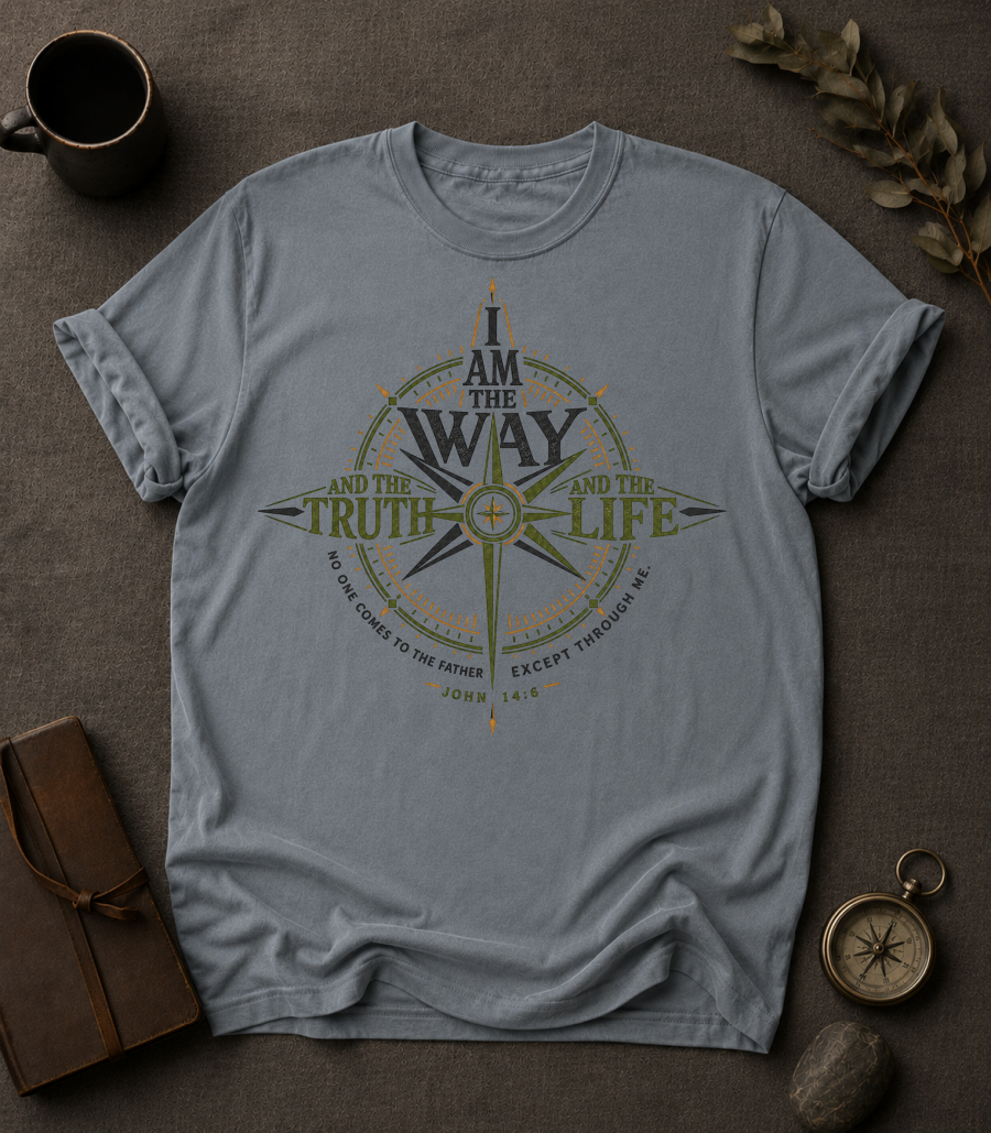 The Way Christian T-Shirt in Granite - Comfort Colors 1717