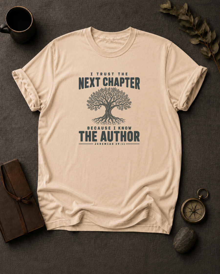 I Trust the Next Chapter Comfort Colors 1717 — Jeremiah 29:11 t-shirt ivory