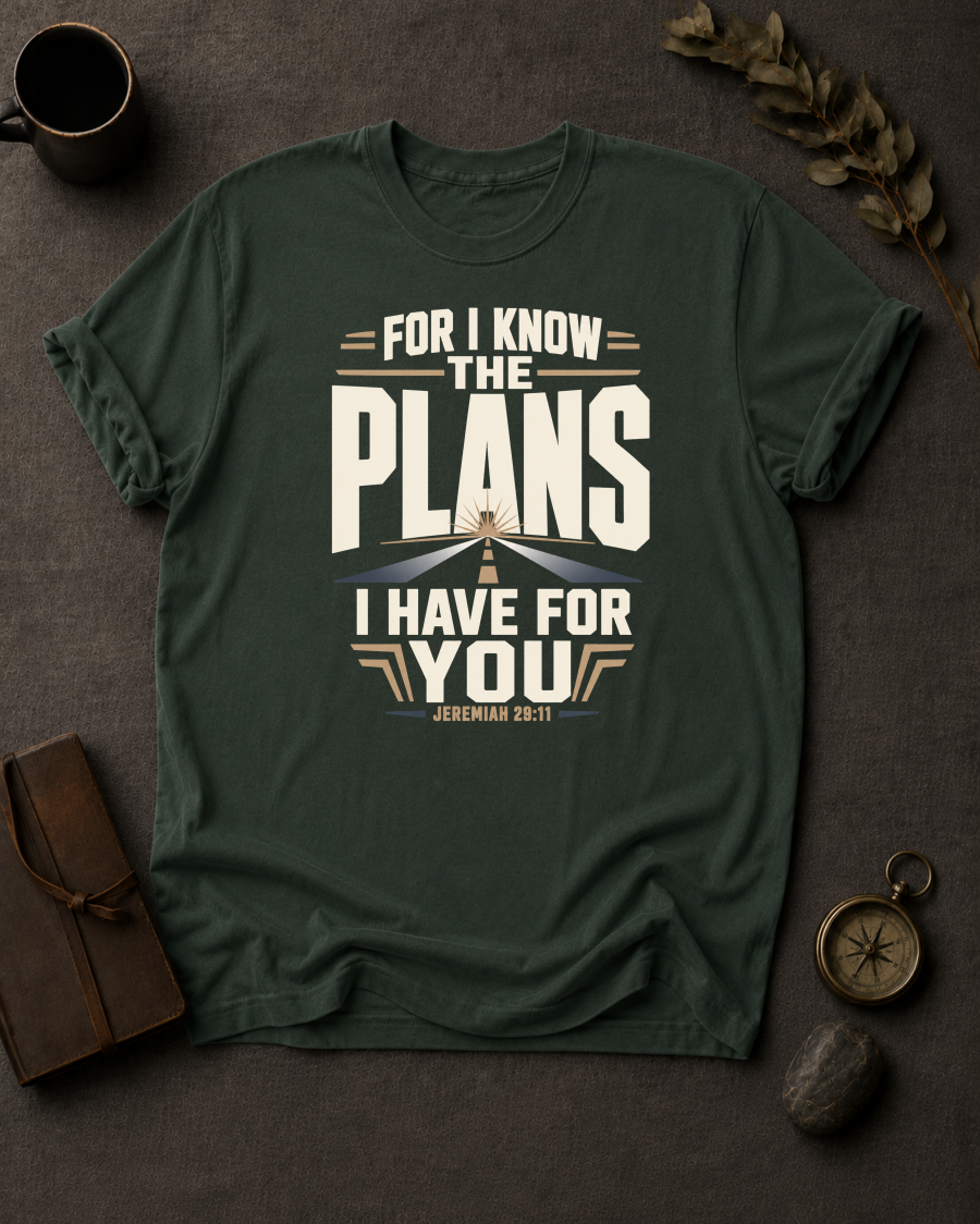 For I Know The Plans I Have For You | Jeremiah 29:11 Christian T-Shirt
