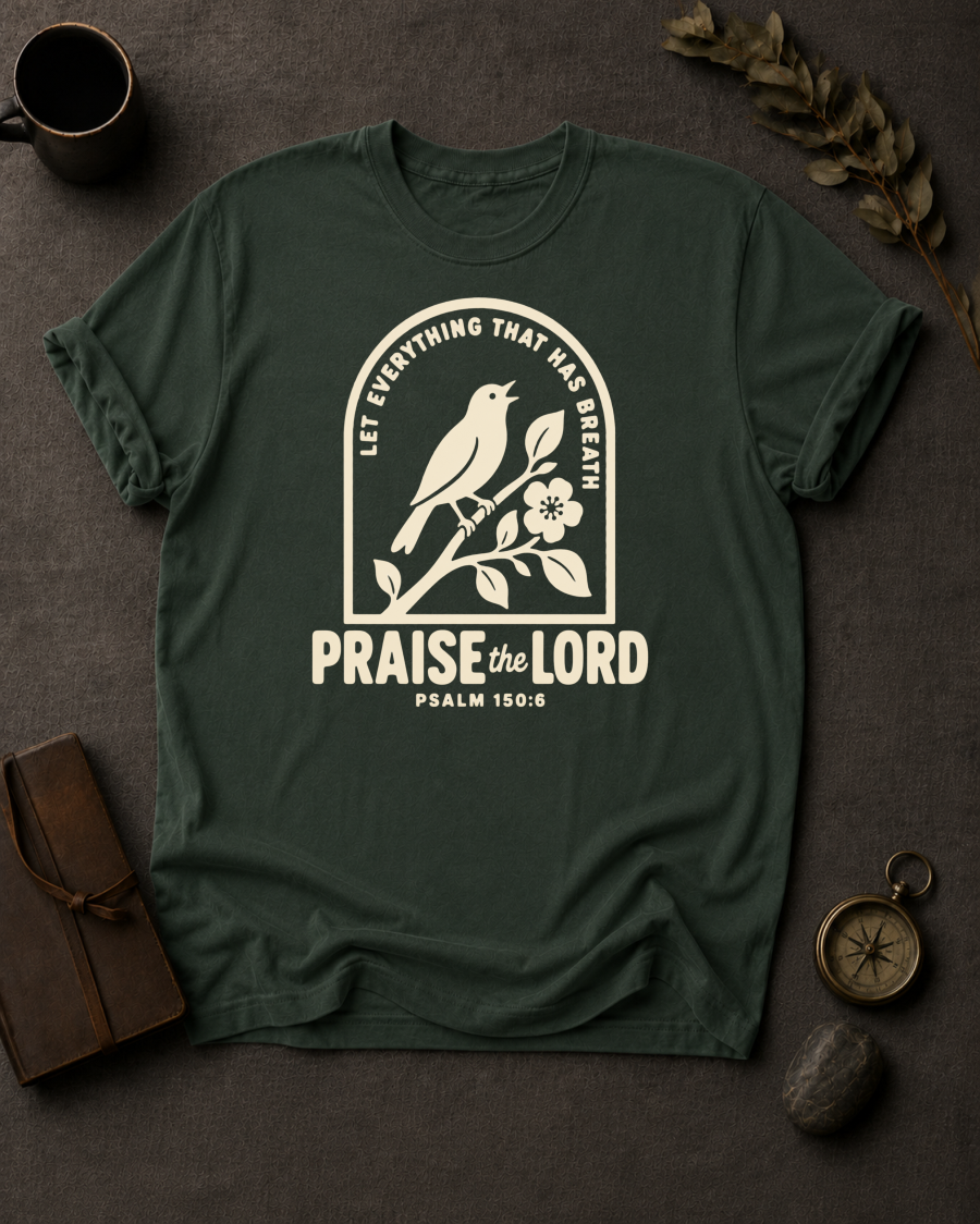 Praise the Lord | Psalm 150:6 Christian T-Shirt