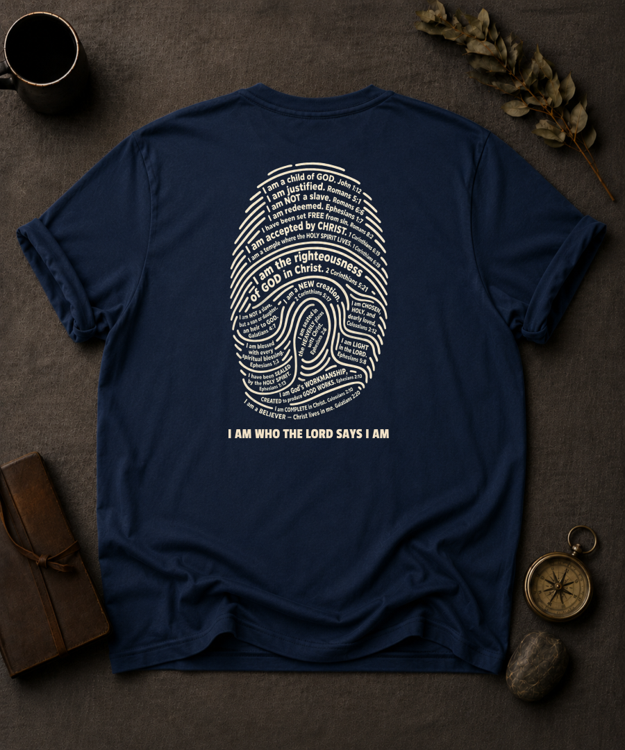 I Am Who The Lord Says I Am | Full-Back Christian T-Shirt