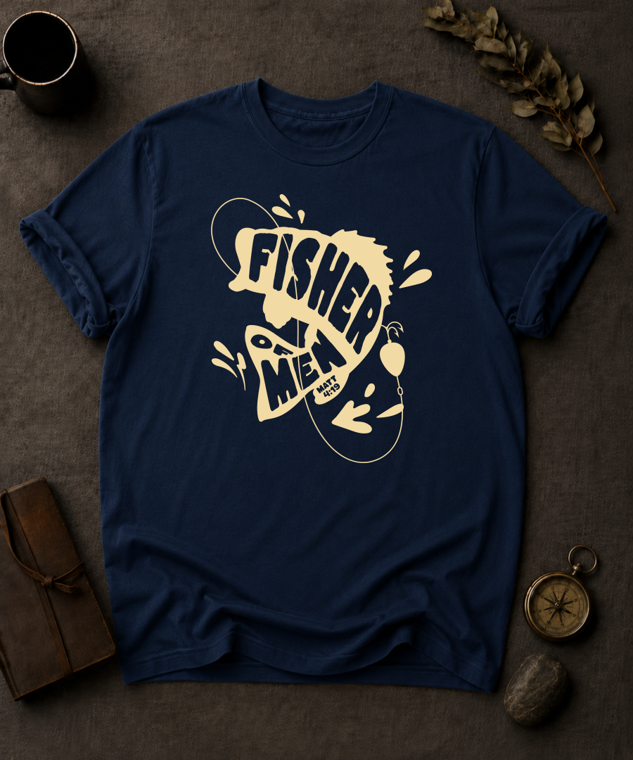 Fisher of Men Comfort Colors 1717 — Matthew 4:19 t-shirt Navy