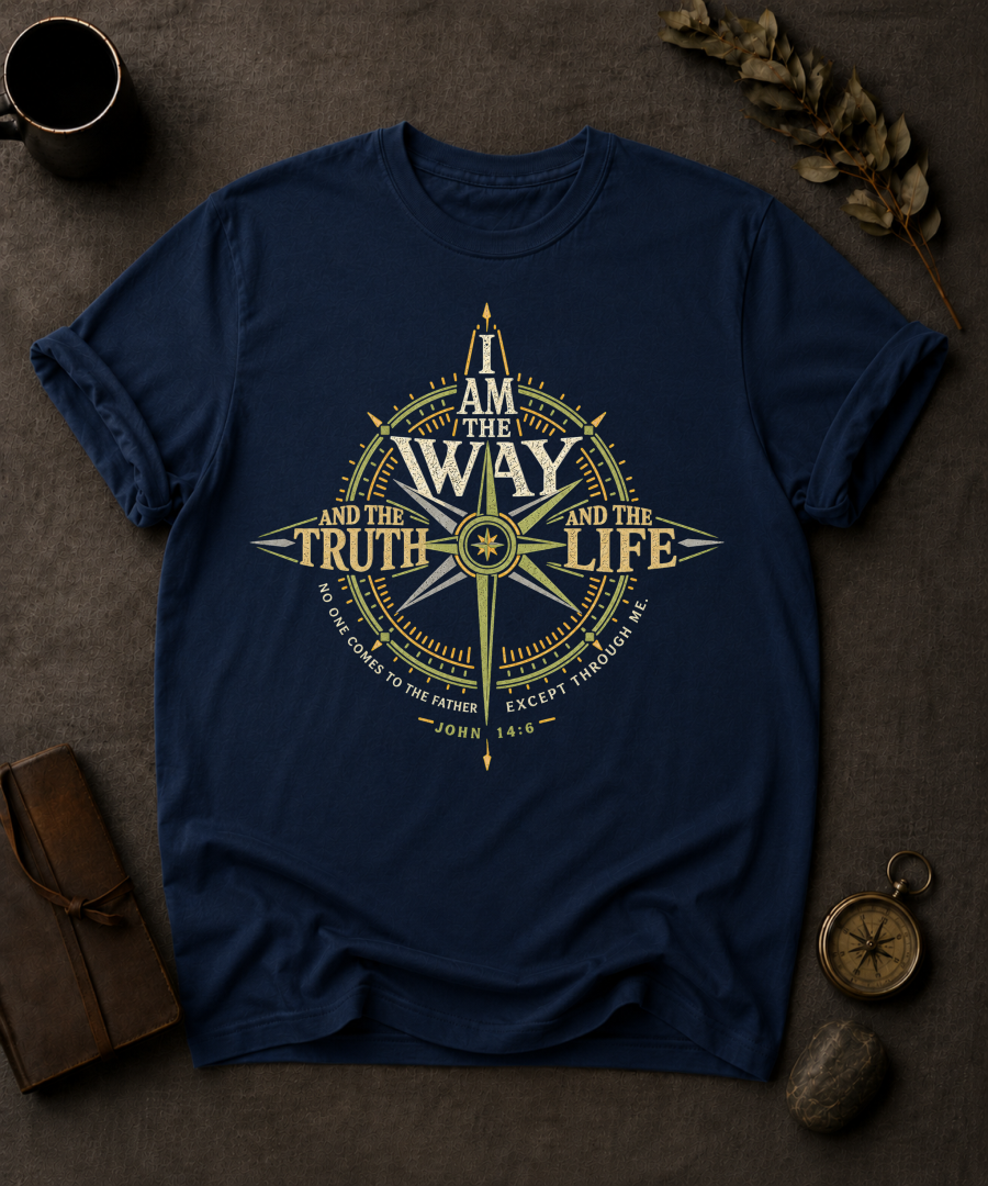 The Way Christian T-Shirt in Navy - Comfort Colors 1717