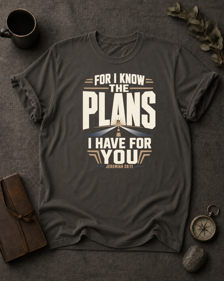 For I Know The Plans I Have For You | Jeremiah 29:11 Christian T-Shirt
