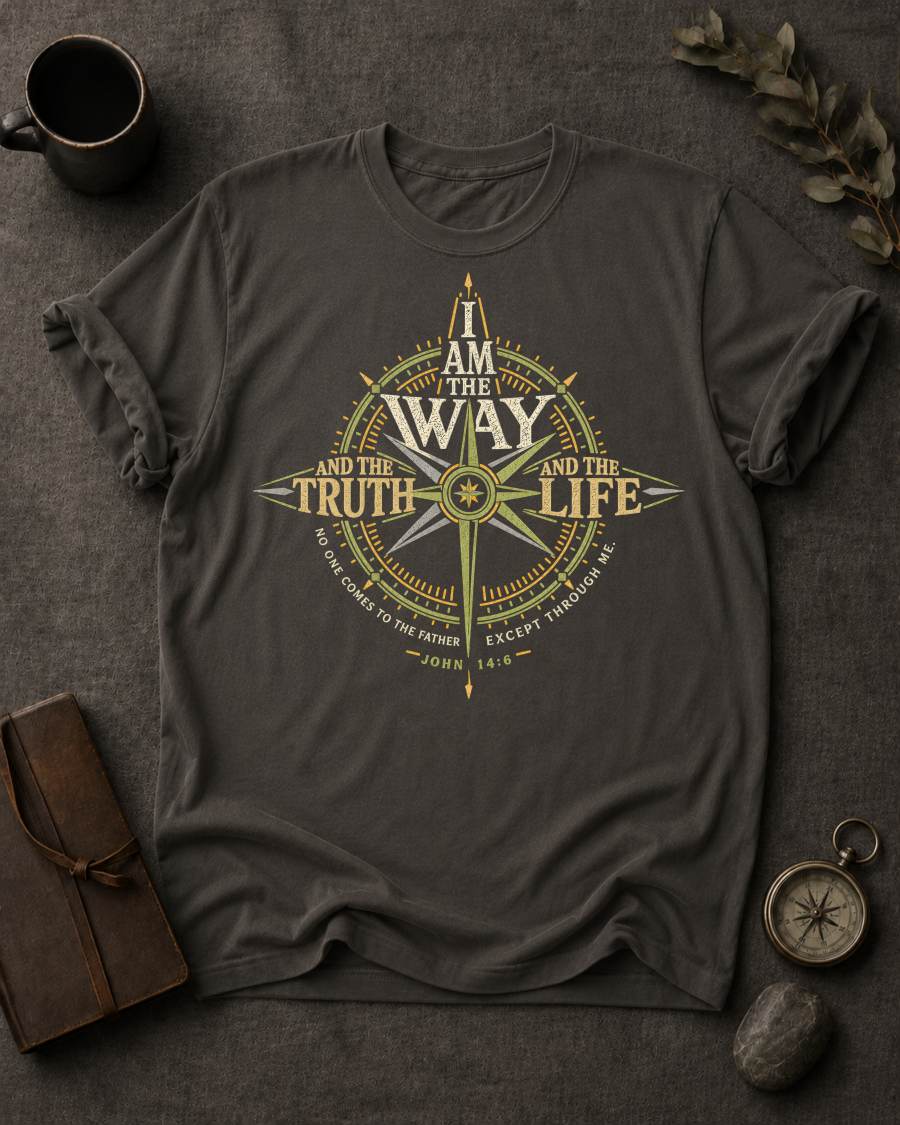 The Way Christian T-Shirt in Pepper - Comfort Colors 1717