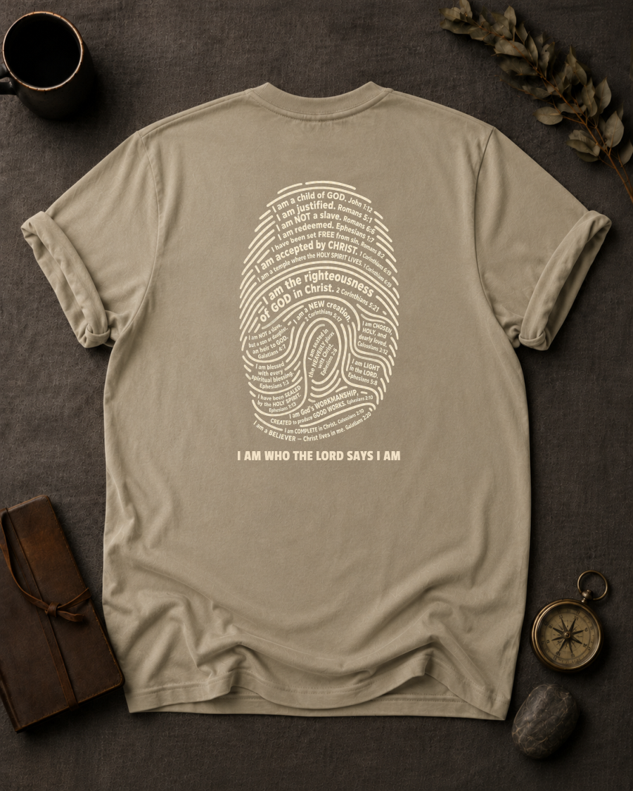 I Am Who The Lord Says I Am | Full-Back Christian T-Shirt