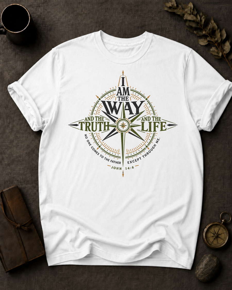 The Way Christian T-Shirt in White - Comfort Colors 1717